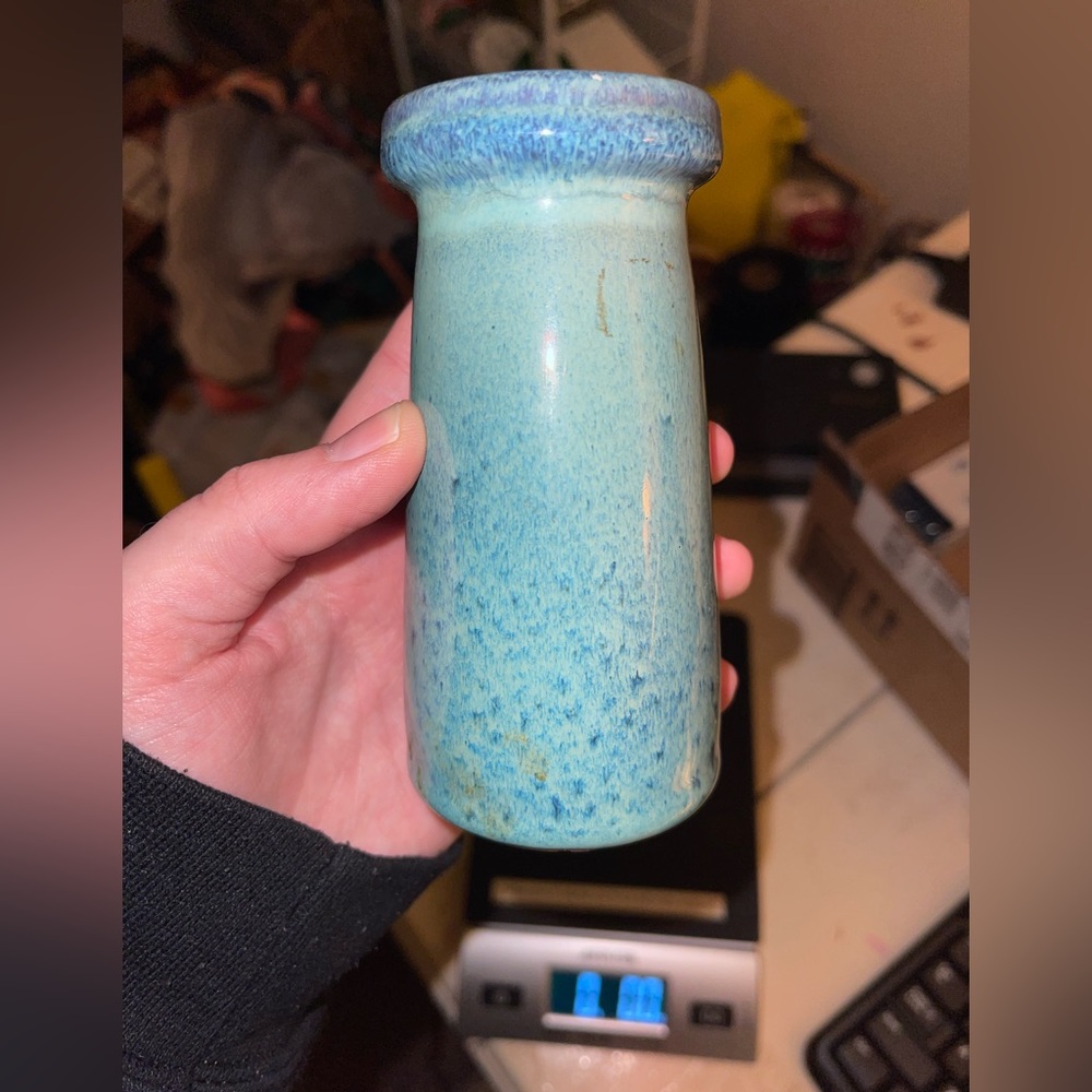 Art Pottery Blue Vase